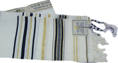 Talit Gadol Azul 110 X 160cm - De Israel