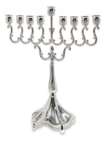 Candelabro 9 Velas - Menorá - Hanukkah Chanukiá De Israel