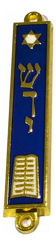 Mezuzá Judaico 8 Cm Estrela De Davi - De Israel + Pergaminho