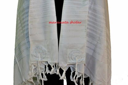 Talit Gadol Jumbo Gigante Branco 130x180cm De Israel