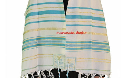 Lançamento Talit Messiânico Verde 55 X 180 Cm - De Israel