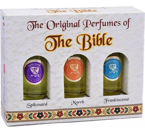 Kit 3 Perfumes Da Terra Santa Jerusalém - Nardo, Mirra...
