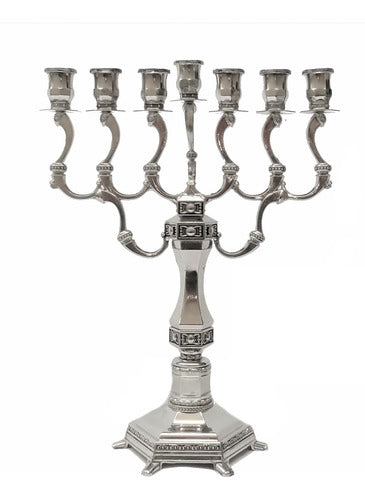 Candelabro Sete Pontas - Menora  - Importada De Israel
