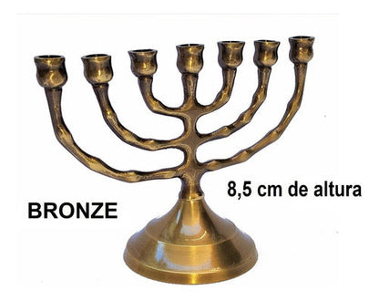 Menorah Candelabro Jerusalém Pequeno