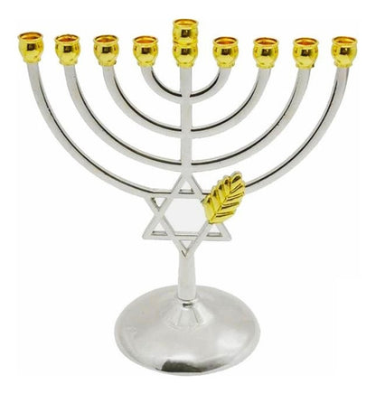 Candelabro 9 Velas - Menorá - Hanukkah Chanukiá De Israel
