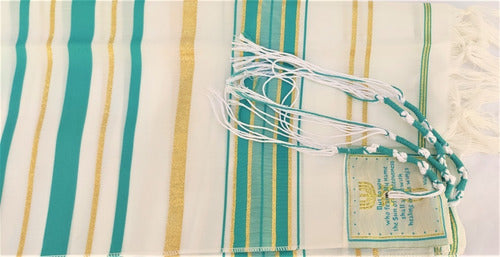 Lançamento Talit Messiânico Verde 55 X 180 Cm - De Israel