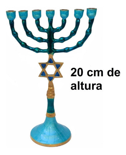 Candelabro / Menorá Sete Pontas Importada De Israel