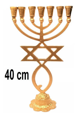 Candelabro Sete Pontas - Menorah Grande