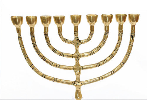 Candelabro 9 Velas - Menorá - Hanukkah Chanukiá De Israel