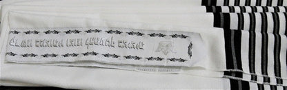 Talit Gadol Jumbo Gigante Preto 130x180cm De Israel