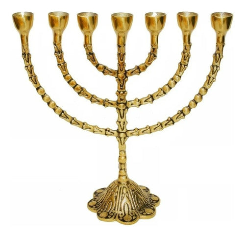 Candelabro Sete Pontas - Menorah  Grande