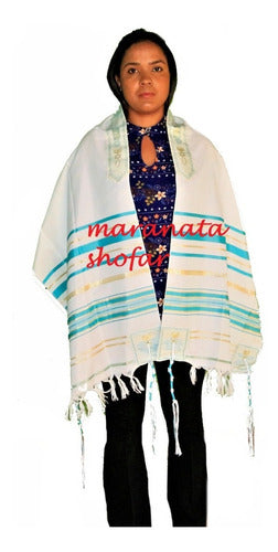 Lançamento Talit Messiânico Verde 55 X 180 Cm - De Israel