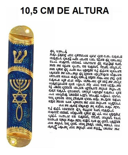 Mezuzá Judaico Luxo + Pergaminho - Importada De Israel