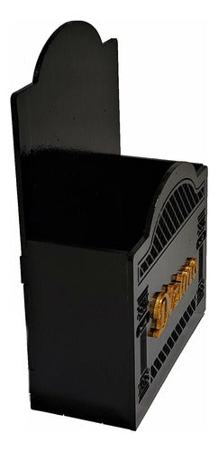 Porta Envelope Para Igreja Dízimos E Oferta Preto Mdf