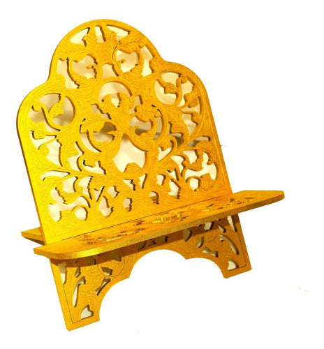 Porta Bíblia Suporte Para Bíblia Especial Dourado