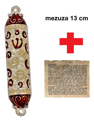 Mezuzá Judaico Luxo + Pergaminho -  Importada De Israel