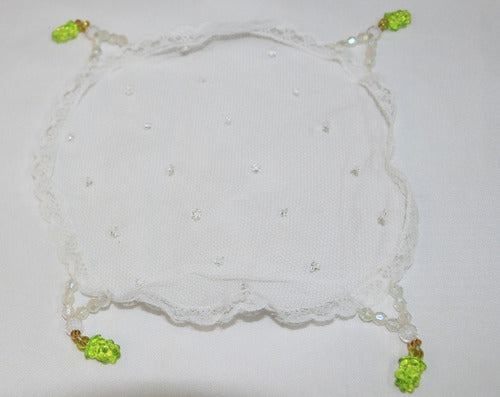 Kit Taça, Prato E Véu Para Mesa De Santa Ceia Dourada