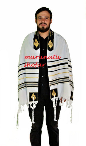 Talit Especial Profeta Elias - Importado De Israel