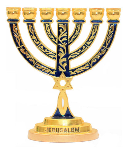 Candelabro / Menorá Simbolo Messiânico - 10cm - De Israel