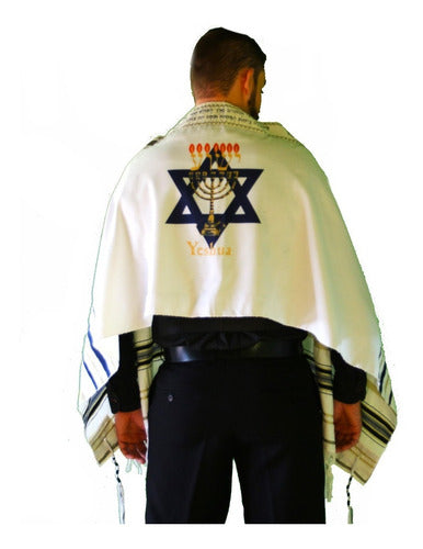 Talit Messiânico Original De Israel Com Pequenos Defeitos