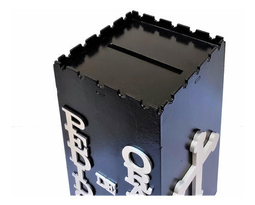 Gazofilácio Pedidos De Oração Igreja Em Mdf Pintado Preto