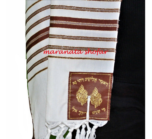 Talit Especial Profeta Eliseu - Importado De Israel