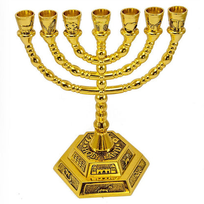 Candelabro Sete Pontas - Menora - 12 Tribos - De Israel