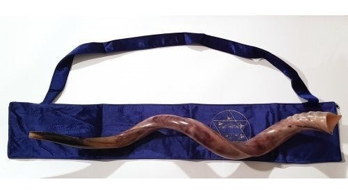 Capa De Shofar De Antílope 110 Cm Veludo - Jerusalém Israel