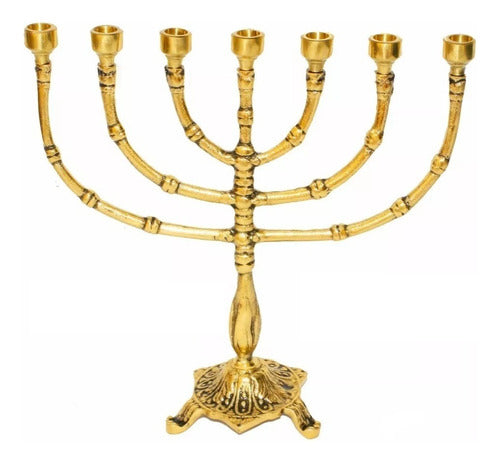 Candelabro Menora Sete Pontas - Original De Israel