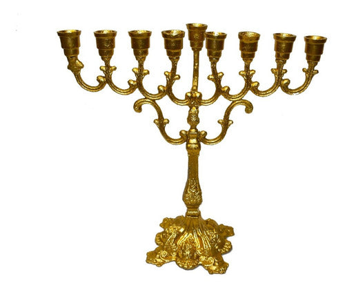 Candelabro 9 Velas - Menorá - Hanukkah Chanukiá Grande