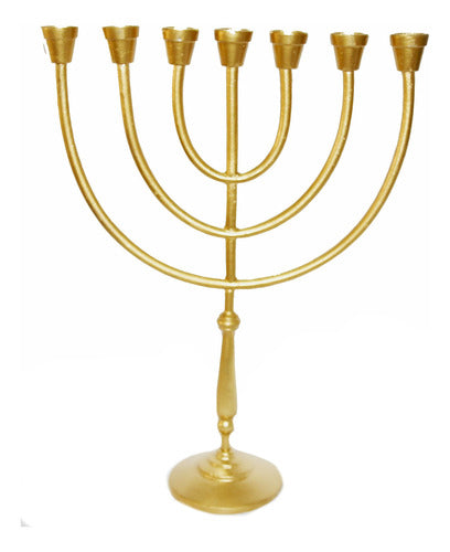 Candelabro Sete Pontas - Menorah  Grande