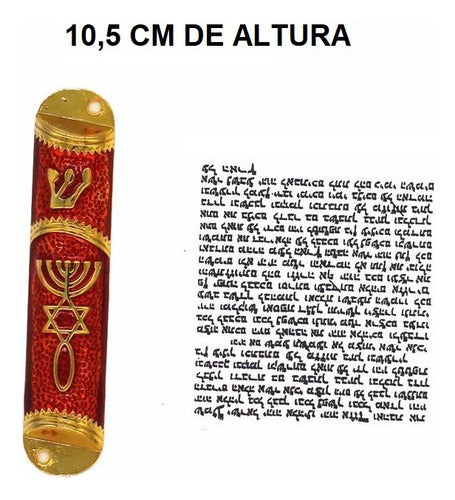 Mezuzá Judaico Luxo + Pergaminho - Importada De Israel