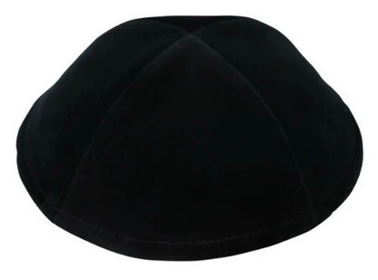 Kipa Judaico Veludo Grande - Preto - De Israel ##