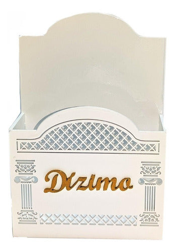 Porta Envelope Para Igreja Dízimos E Oferta Branco Mdf