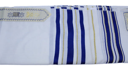 Talit Gadol Azul 110 X 160cm - De Israel