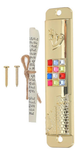 Mezuzá Judaico 10 Cm + Pergaminho - De Israel - 12 Tribos