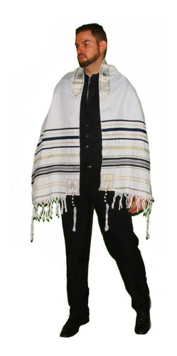 Talit Messiânico Original De Israel Com Pequenos Defeitos