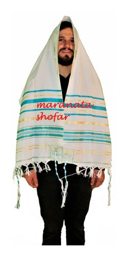 Lançamento Talit Messiânico Verde 55 X 180 Cm - De Israel