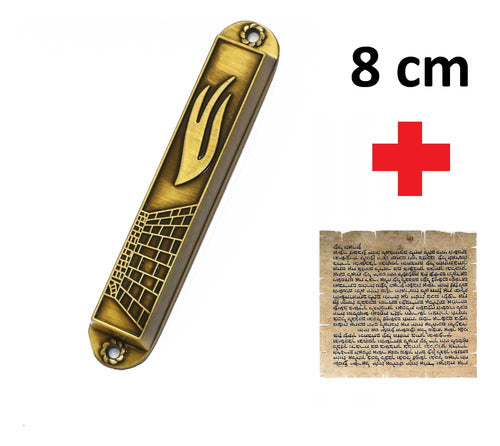 Mezuzá Judaico 8 Cm - Importada De Israel + Pergaminho