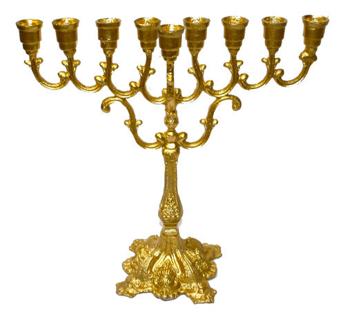 Candelabro 9 Velas - Menorá - Hanukkah Chanukiá Grande