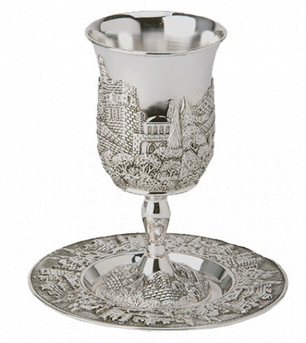 Copo - Taça De Santa Ceia Prata Kidush - Direto De Israel